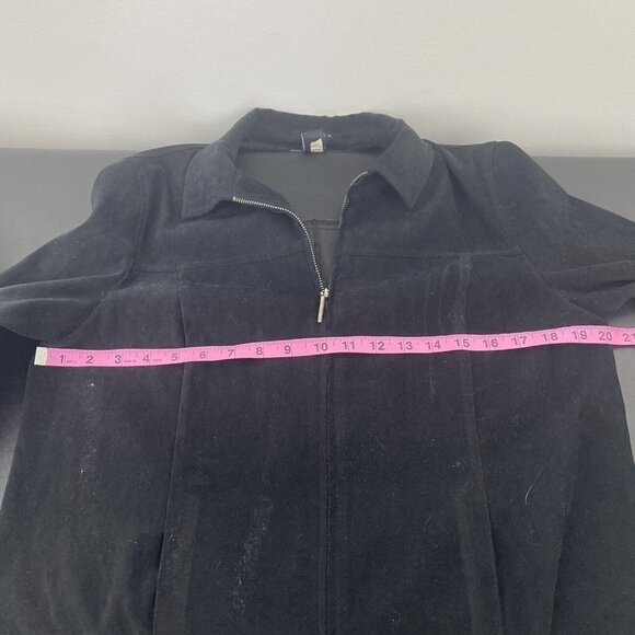 Norton McNaughton Women's Zip Up Jacket Size 8 Black Collared Soft Lightweight - Picture 6 of 8